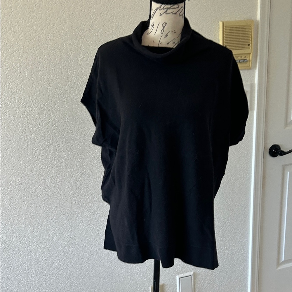 LOFT Black Cowl Neck Top